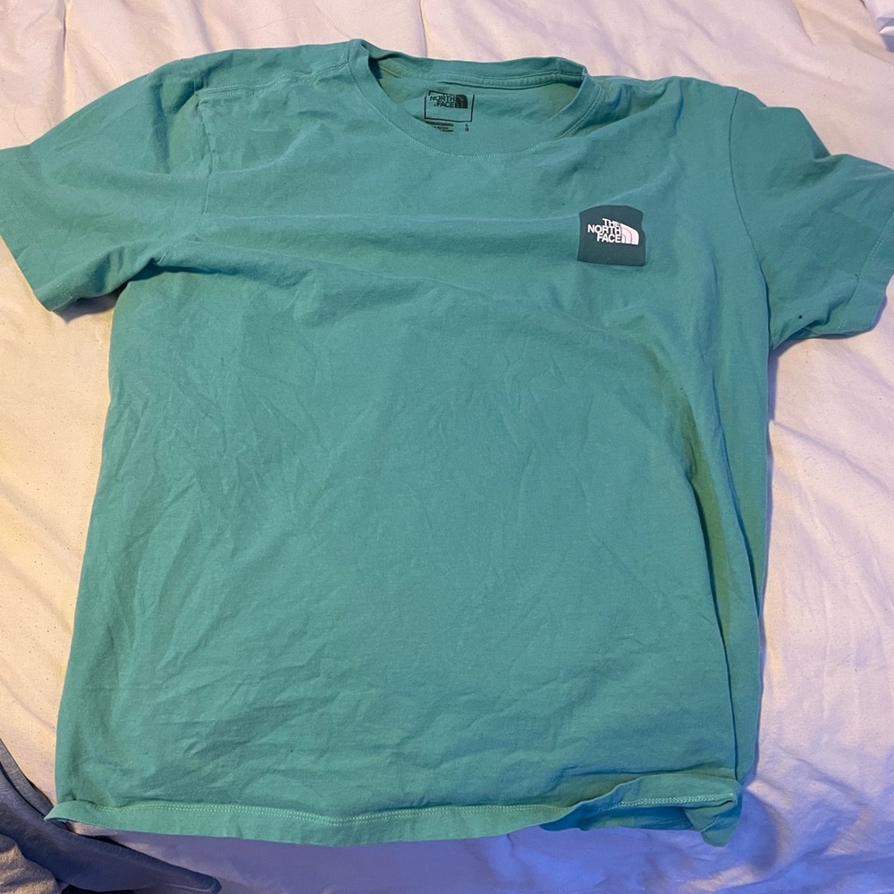 The North Face t-shirt , Color turquoise, Size Large, Brand The North Face